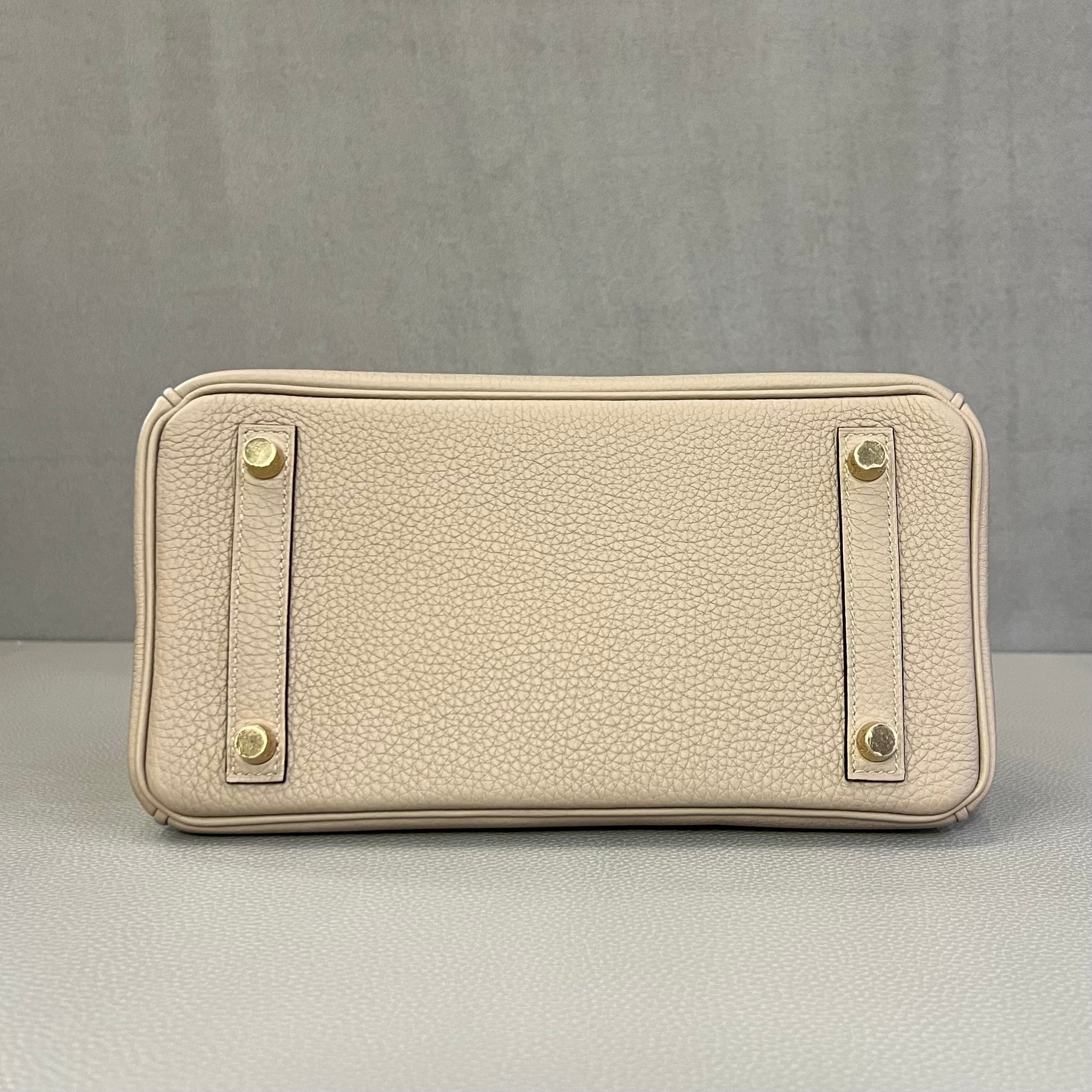 Hermès Gris Tourterelle Birkin 25 Togo Gold Hardware