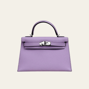 Hermès Guimauve Mini Kelly Sellier 20 Epsom Palladium Hardware