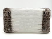 Hermès Himalaya Birkin 25 Niloticus Crocodile Diamond Encrusted Palladium Hardware