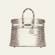 Hermès Himalaya Birkin 25 Niloticus Crocodile Palladium Hardware