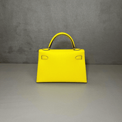 Hermès Jaune Citron Kelly Sellier 20 Epsom Palladium Hardware