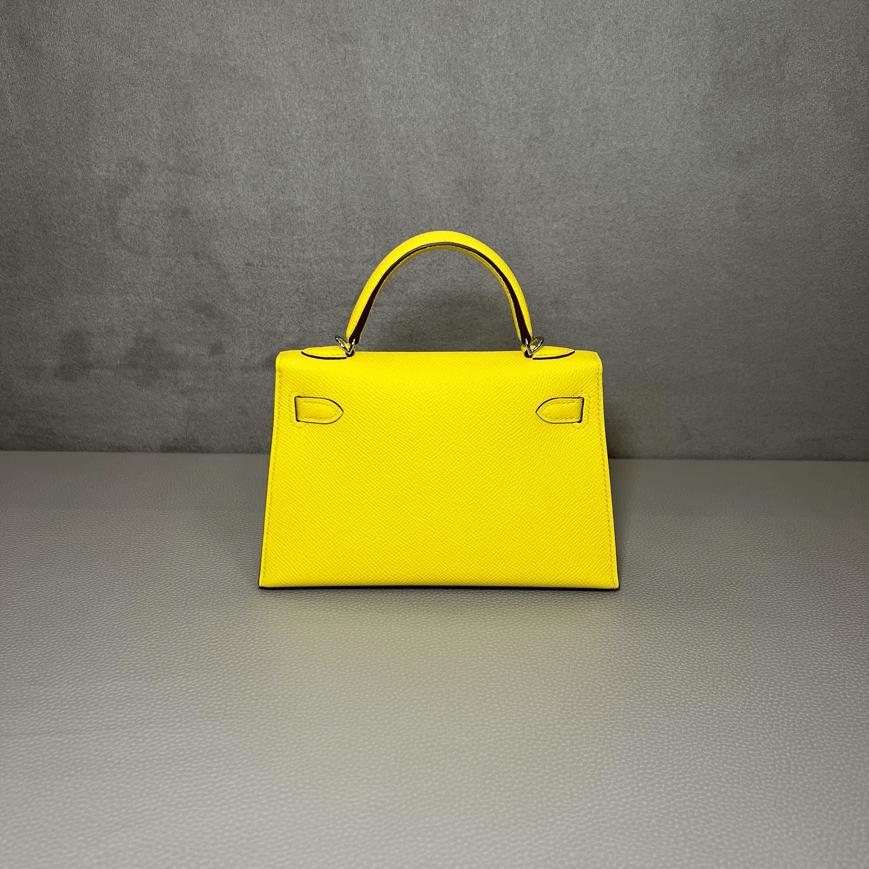 Hermès Jaune Citron Kelly Sellier 20 Epsom Palladium Hardware