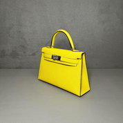 Hermès Jaune Citron Kelly Sellier 20 Epsom Palladium Hardware