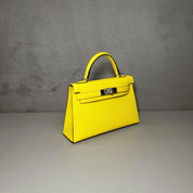 Hermès Jaune Citron Kelly Sellier 20 Epsom Palladium Hardware