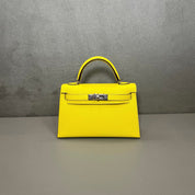 Hermès Jaune Citron Kelly Sellier 20 Epsom Palladium Hardware