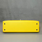 Hermès Jaune de Naples Mini Kelly 20 Sellier Mini Epsom Palladium Hardware