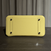 Hermès Jaune Poussin Birkin 25 Togo Palladium Hardware