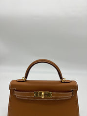 Hermes Kelly 20 Gold Epsom Gold Hardware Wrist Aficionado