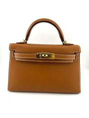 Hermes Kelly 20 Gold Epsom Gold Hardware