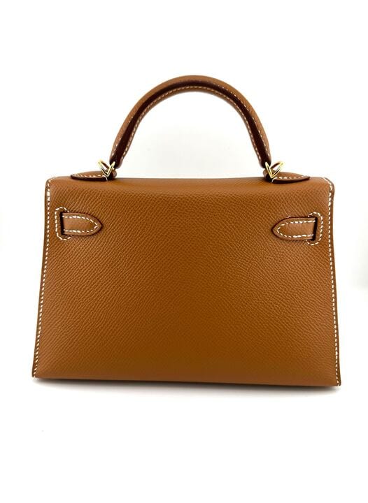 Hermes Kelly 20 Gold Epsom Gold Hardware