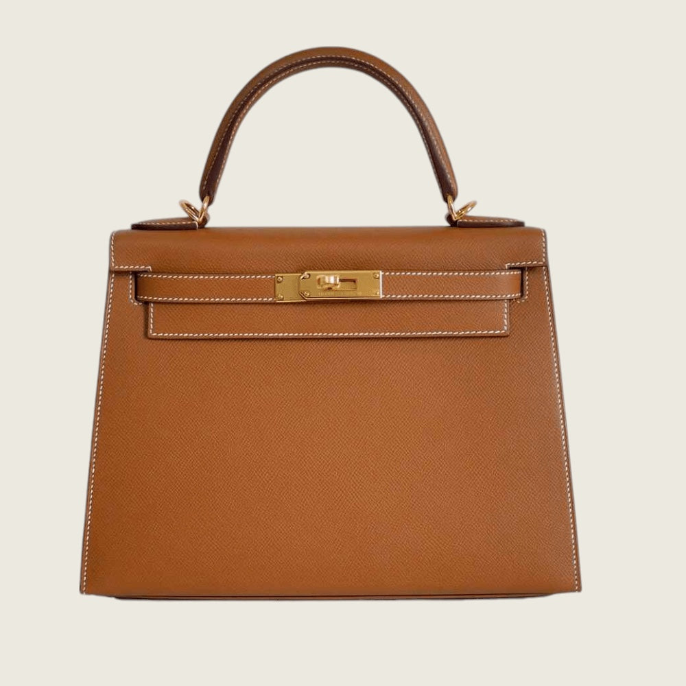 Hermès Kelly 28 Gold Epsom Leather Gold Hardware