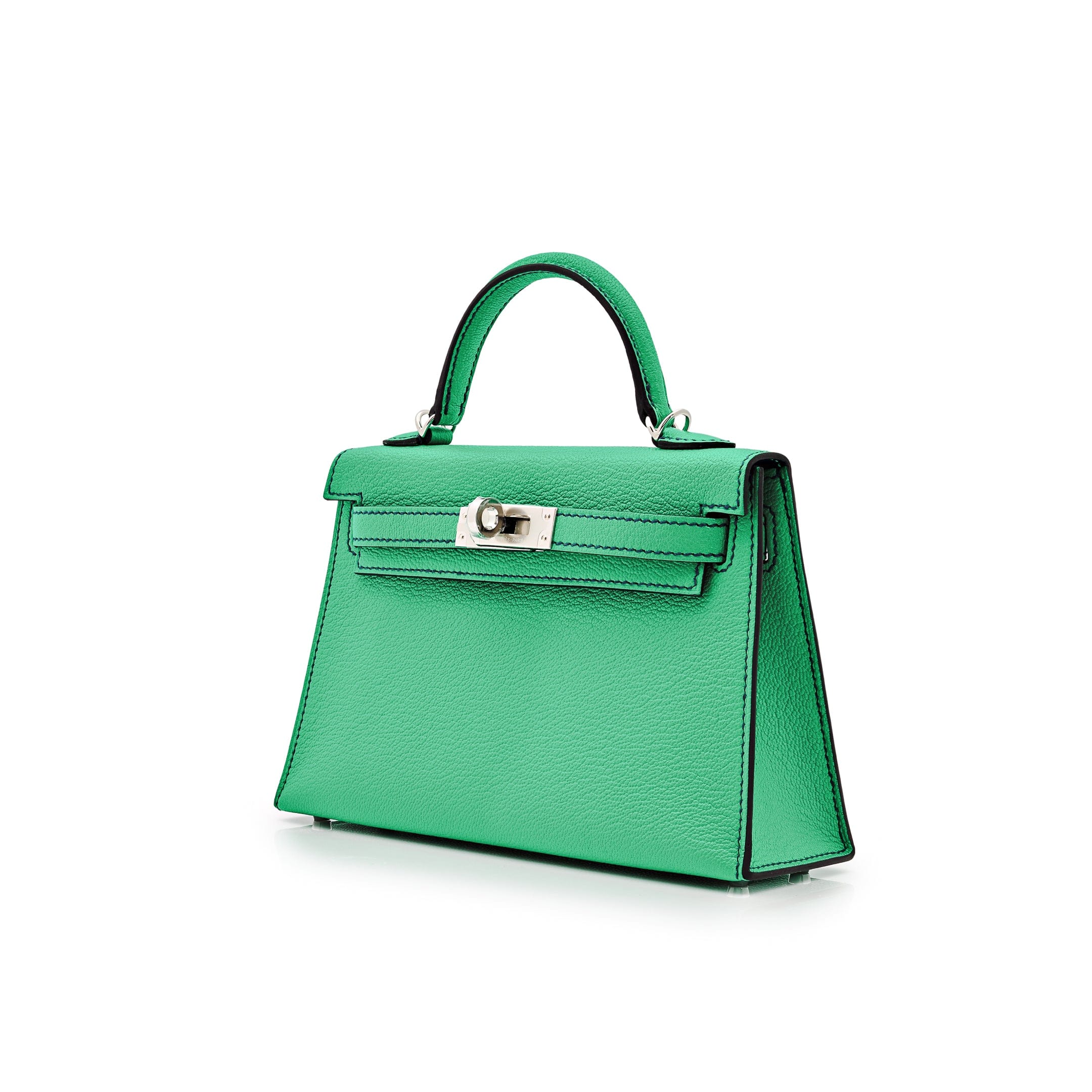 Hermes Kelly II Sellier Mini HSS Chèvre Mysore Leather Perso Verso Palladium Hardware