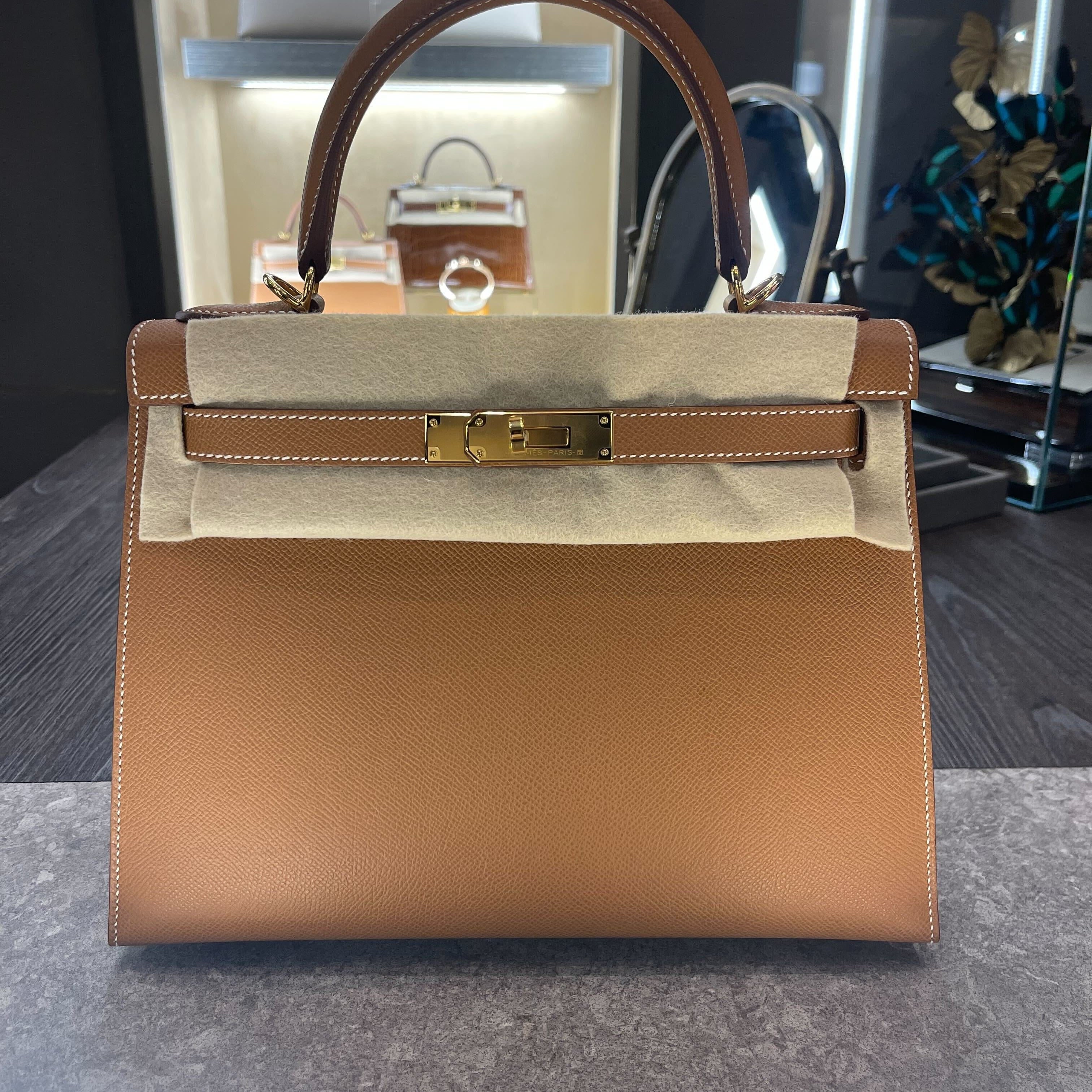 Hermes Kelly II 28 Epsom Alezan, Gold Hardware (Draft)