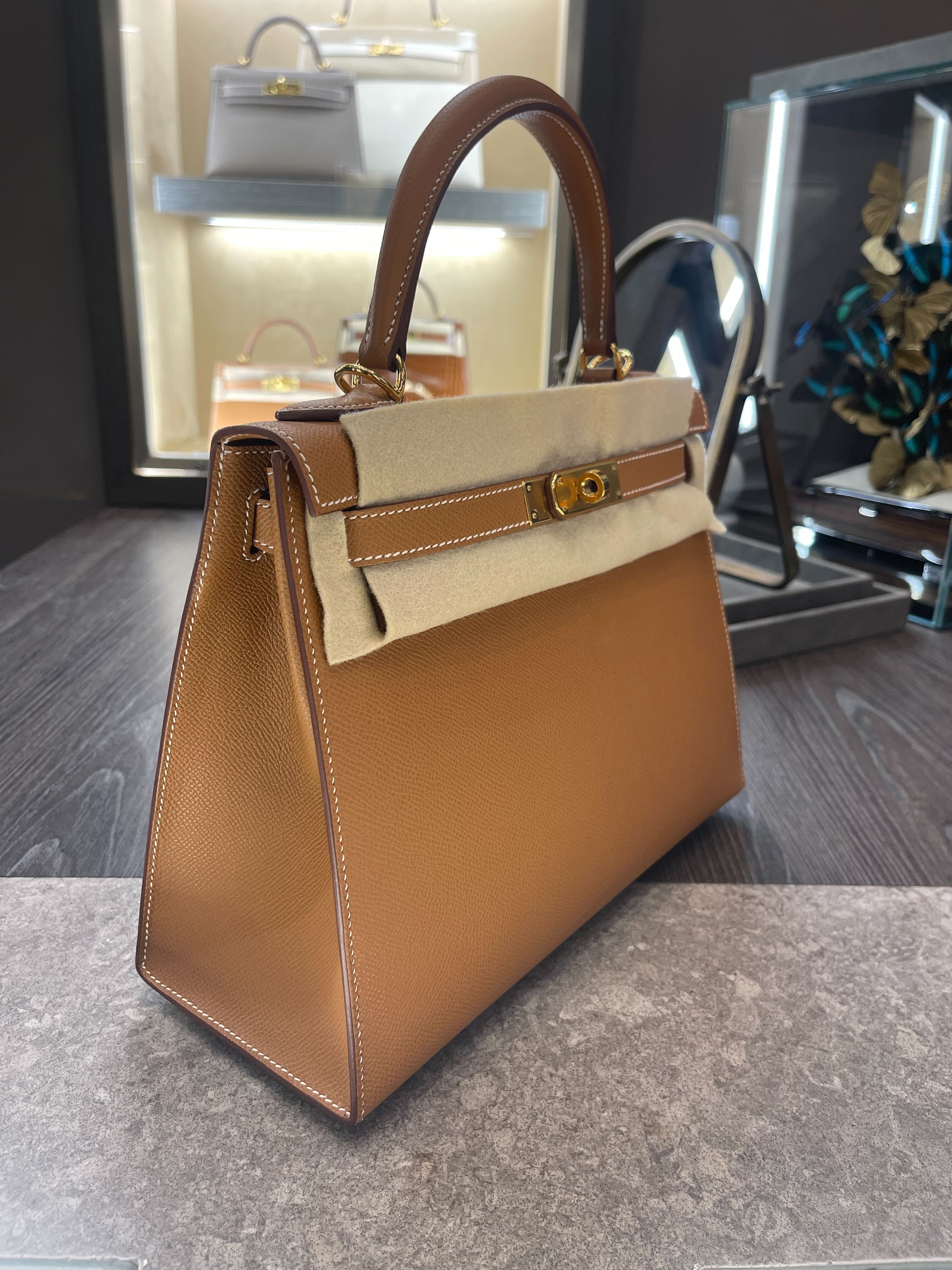 Hermes Kelly II 28 Epsom Alezan, Gold Hardware (Draft)