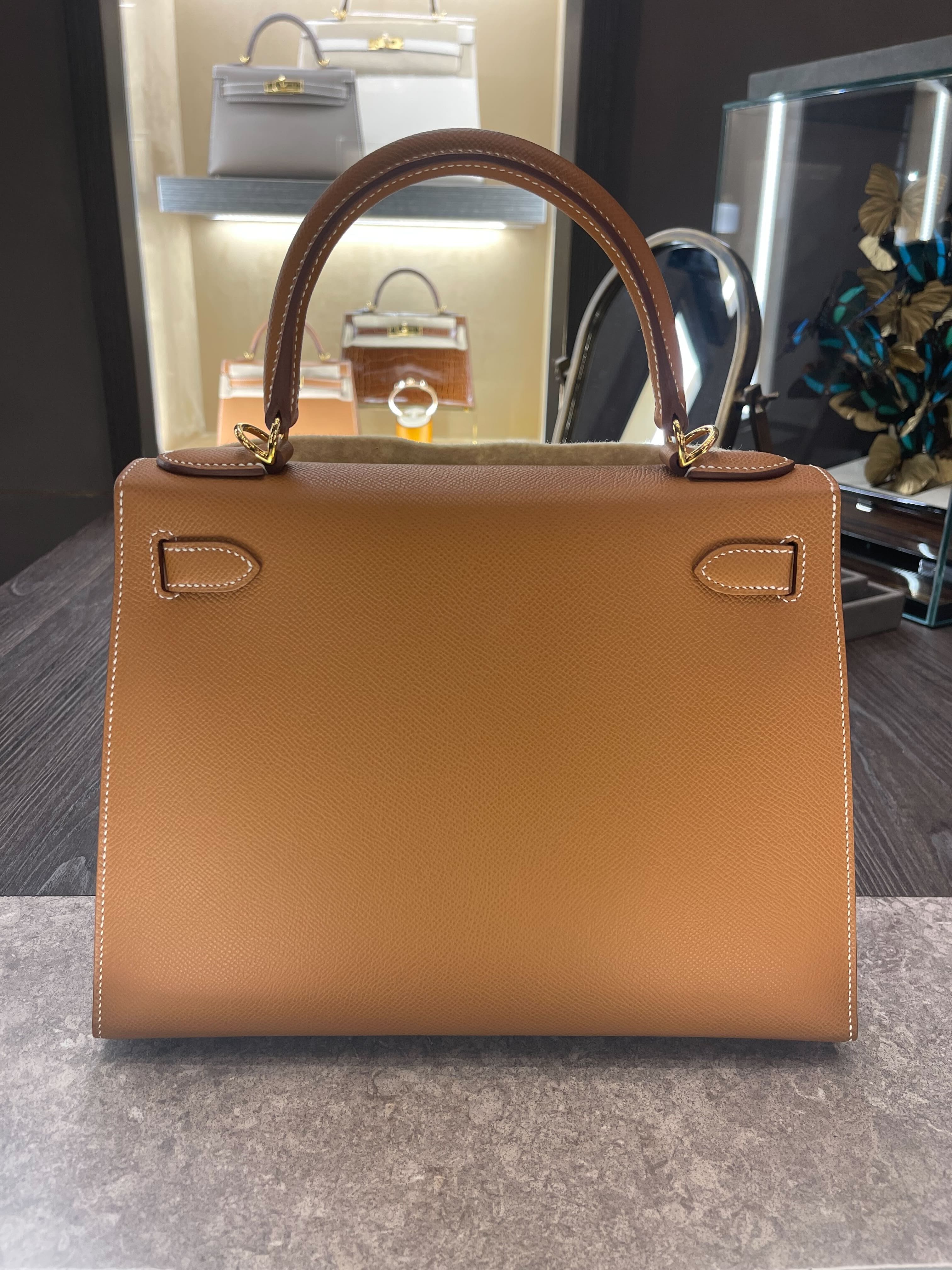 Hermes Kelly II 28 Epsom Alezan, Gold Hardware (Draft)