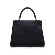 Bags & Accessories Hermes Kelly II Retourne 25 Veau Swift Noir Palladium Hardware Wrist Aficionado