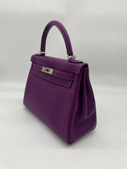 Bags & Accessories Hermes Kelly II Retourne 28 Veau Swift Anemone Wrist Aficionado