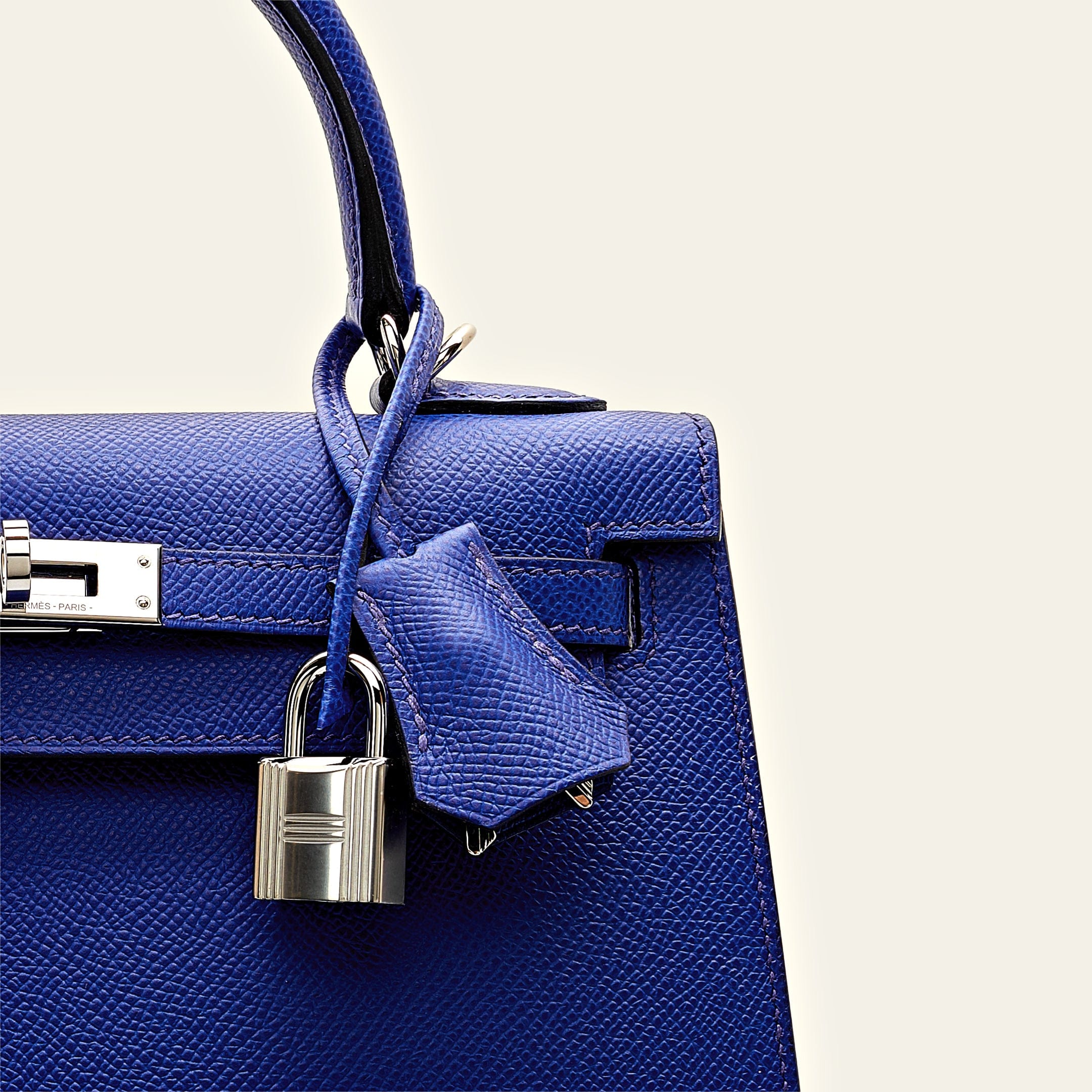 Hermès Kelly II Sellier 25 Epsom Calfskin Bleu Royal Palladium Hardware