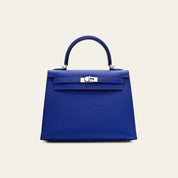 Hermès Kelly II Sellier 25 Epsom Calfskin Bleu Royal Palladium Hardware