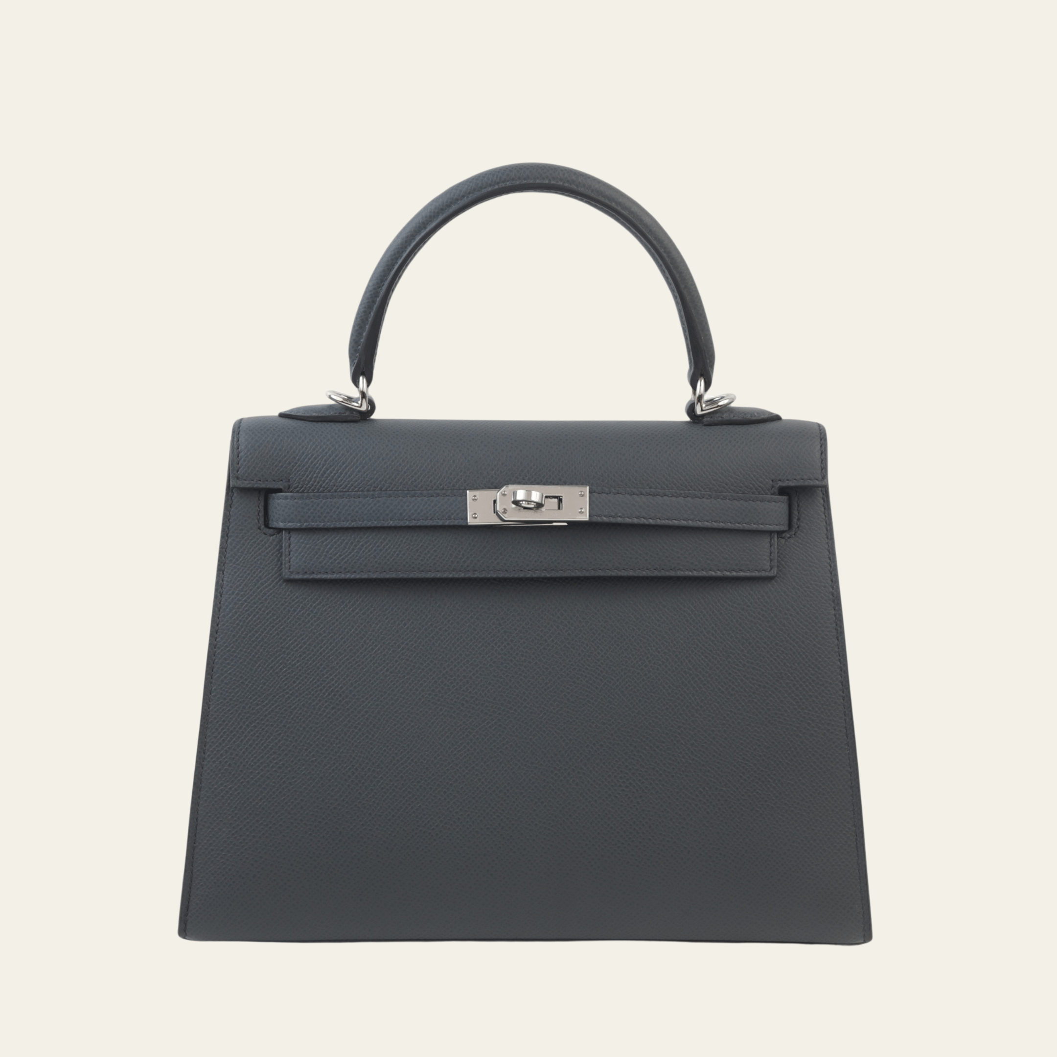 Hermès Kelly II Sellier 25 Epsom Gris Misty Palladium Hardware