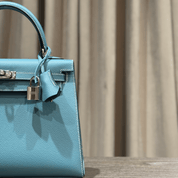 Hermès Kelly II Sellier 25 New Blue Jean Epsom Palladium Hardware