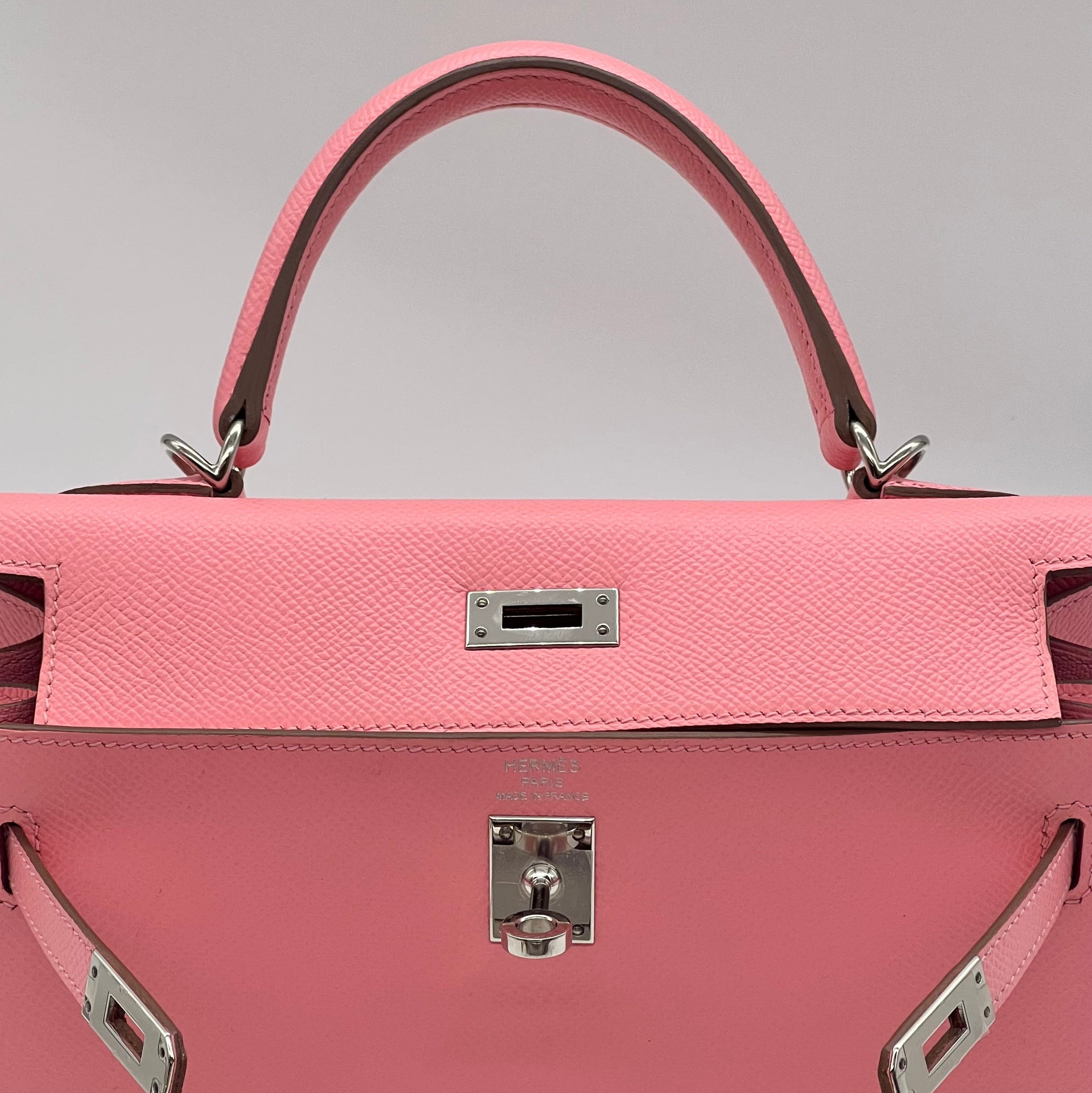 【Vert Peppermint&Rose confetti×GHW】HERMES Carrouselベルト Hermès Kelly 25 Rose Confetti – Pink Kelly Sellier Epsom