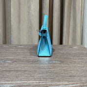 Hermès Kelly II Sellier Mini 20 Bleu Du Nord Veau Madame Palladium Hardware