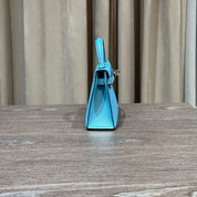 Hermès Kelly II Sellier Mini 20 Bleu Du Nord Veau Madame Palladium Hardware