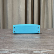 Hermès Kelly II Sellier Mini 20 Bleu Du Nord Veau Madame Palladium Hardware