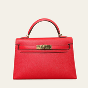 Hermès Kelly II Sellier Mini 20 Rouge Tomate Epsom Gold Hardware