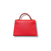 Hermès Kelly II Sellier Mini 20 Rouge Tomate Epsom Gold Hardware
