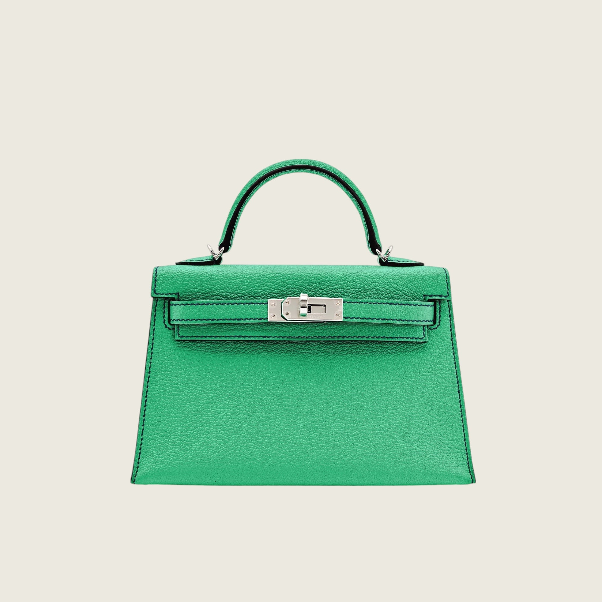 Hermès Kelly II 20 Sellier Mini HSS Chèvre Mysore Leather Perso Verso Palladium Hardware