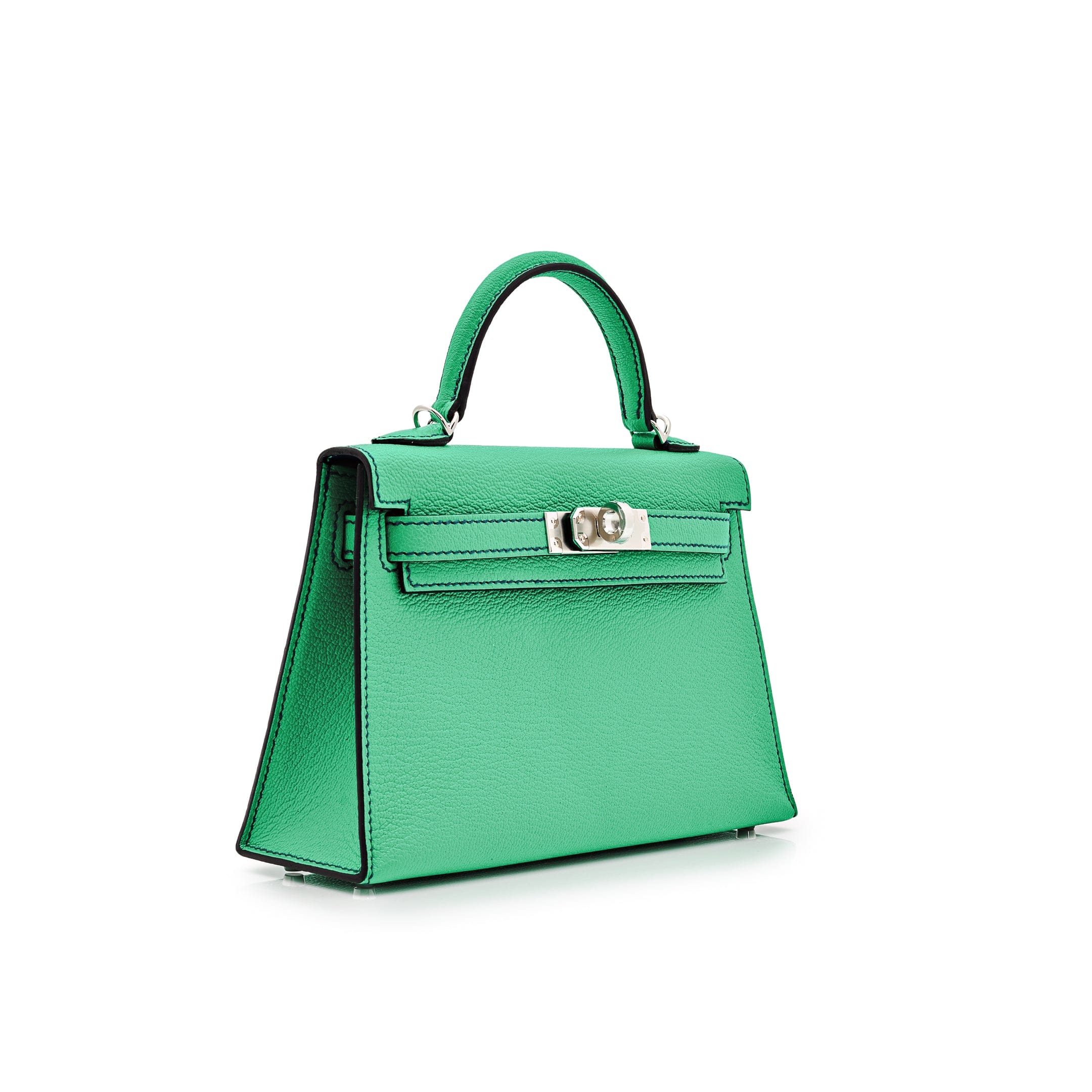 Hermes Kelly II Sellier Mini HSS Chèvre Mysore Leather Perso Verso Palladium Hardware