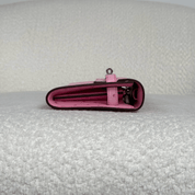 Hermès L4 Rose Bubblegum Kelly To Go Wallet Ostrich Palladium Hardware