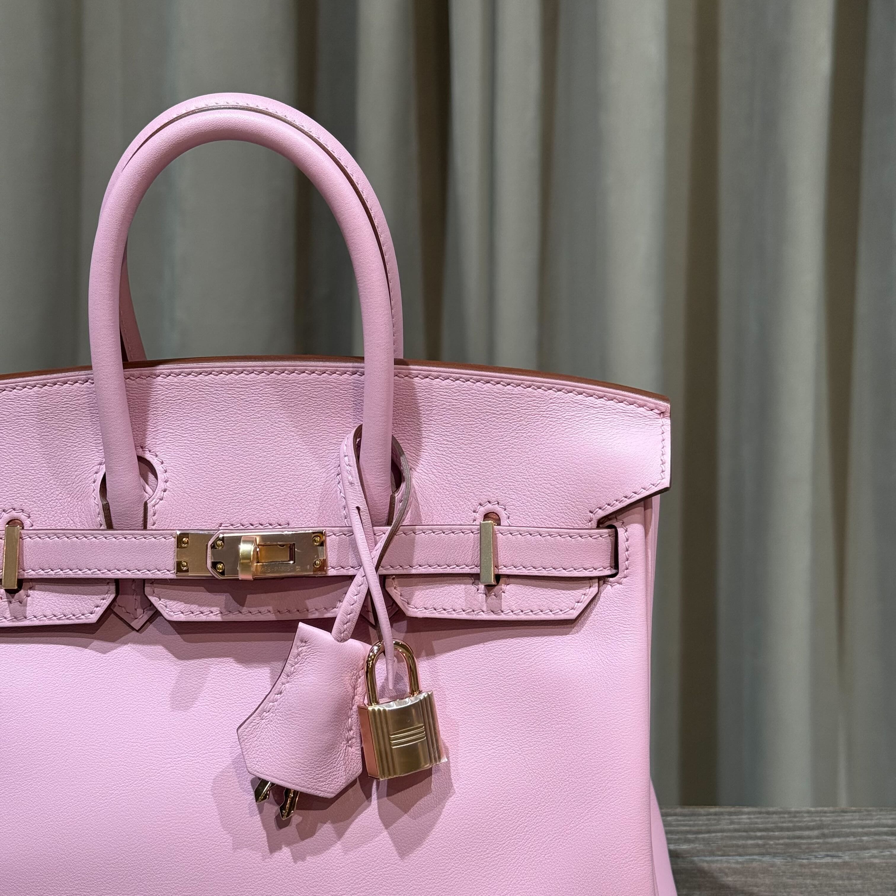 Hermès Mauve Sylvester Birkin 25 Swift Gold Hardware