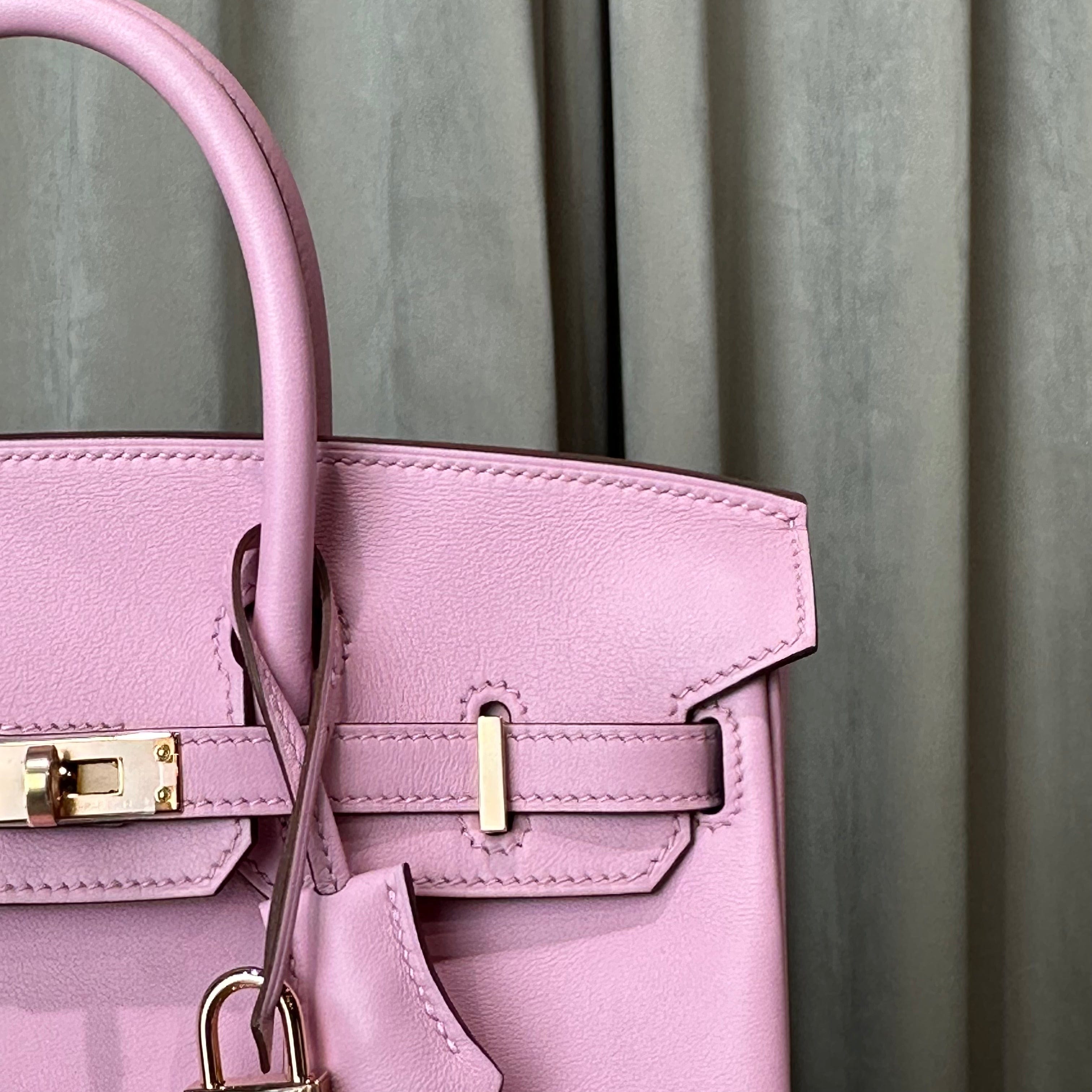 Hermès Mauve Sylvester Birkin 25 Swift Gold Hardware