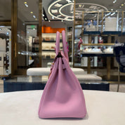 Hermès Mauve Sylvester Birkin 25 Swift Rose Gold Hardware