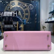 Hermès Mauve Sylvestre / Gris Pantin Kelly Sellier 25 Epsom Permabrass Hardware HSS
