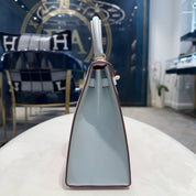 Hermès Mauve Sylvestre / Gris Pantin Kelly Sellier 25 Epsom Permabrass Hardware HSS