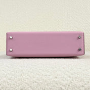 Hermès Mauve Sylvestre Mini Kelly Sellier 20 Epsom Palladium Hardware