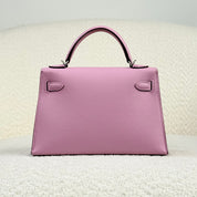 Hermès Mauve Sylvestre Mini Kelly Sellier 20 Epsom Palladium Hardware