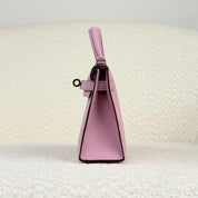 Hermès Mauve Sylvestre Mini Kelly Sellier 20 Epsom Palladium Hardware