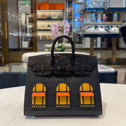 Hermès "Midnight" Faubourg Birkin Sellier 20 Noir Matte Alligator So Black Hardware Limited Edition