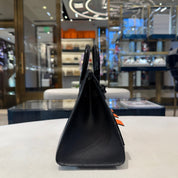 Hermès "Midnight" Faubourg Birkin Sellier 20 Noir Matte Alligator So Black Hardware Limited Edition