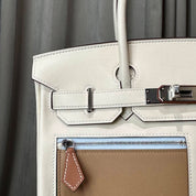 Hermès Nata and Chai Birkin 30 Colormatic Swift Palladium Hardware Limited Edition