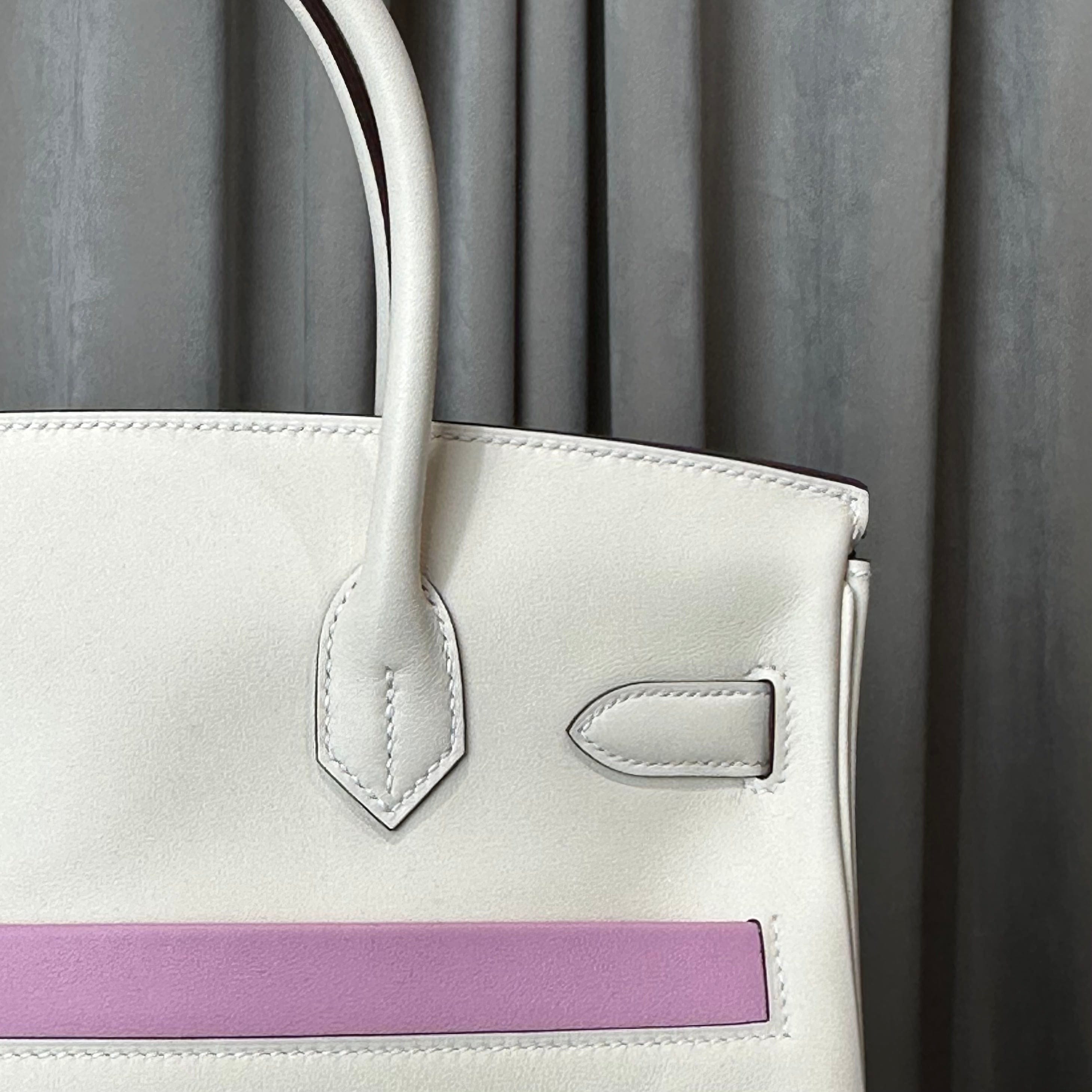 Hermès Nata and Chai Birkin 30 Colormatic Swift Palladium Hardware Limited Edition