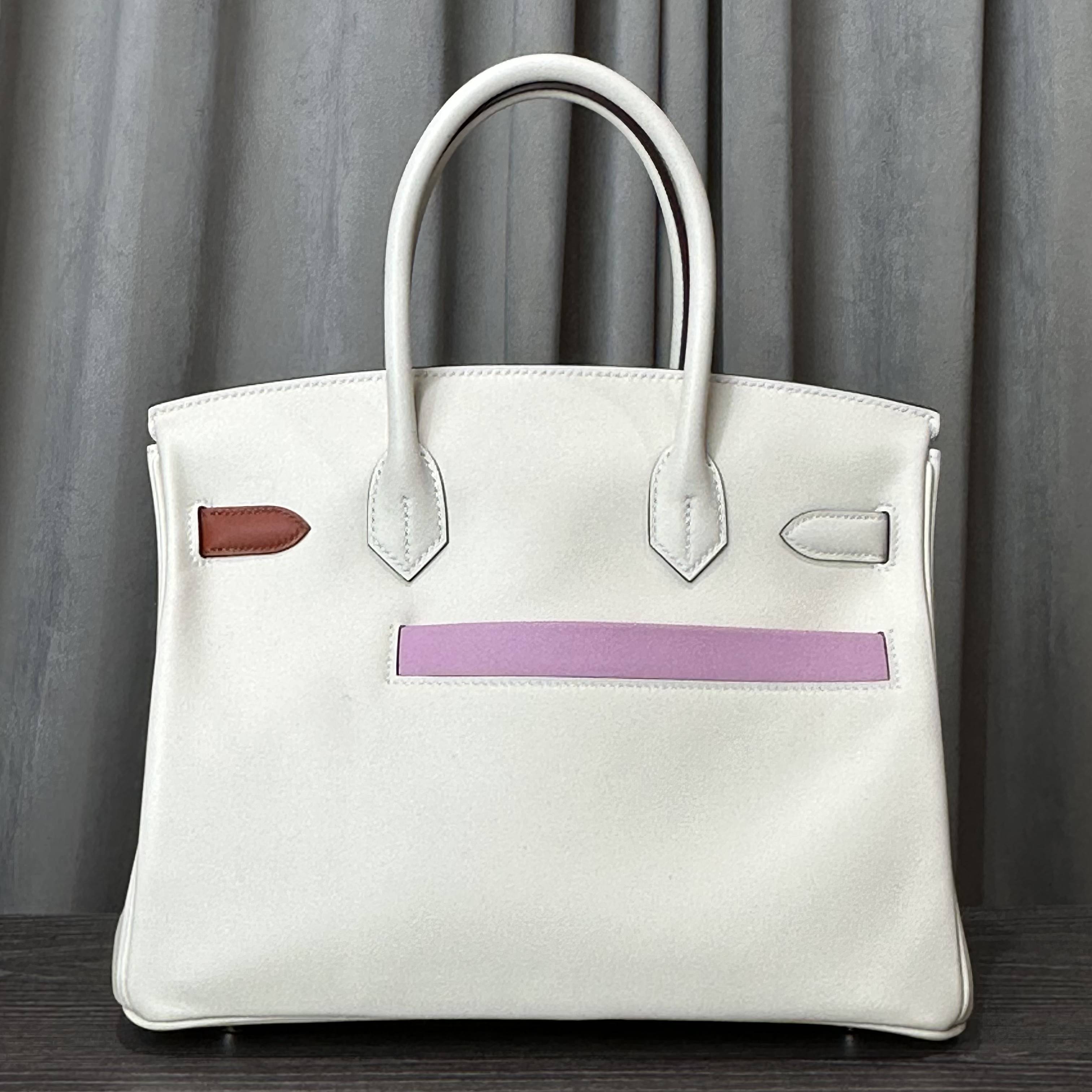 Hermès Nata and Chai Birkin 30 Colormatic Swift Palladium Hardware Limited Edition