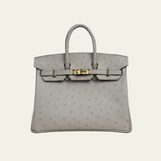 Hermès Nata Birkin 25 Ostrich Gold Hardware