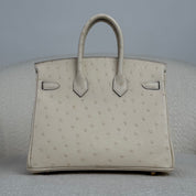 Hermès Nata Birkin 25 Ostrich Gold Hardware