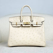 Hermès Nata Birkin 25 Ostrich Gold Hardware